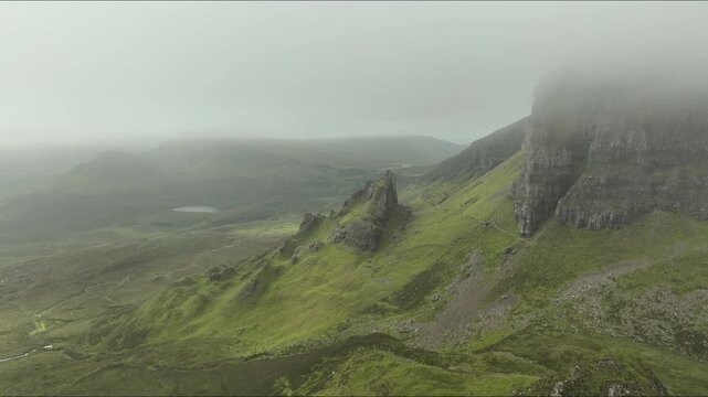 Old Mann Stor Isle of Skye cloudy day