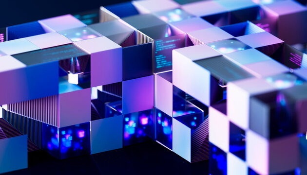 3D Code Panel Cubes