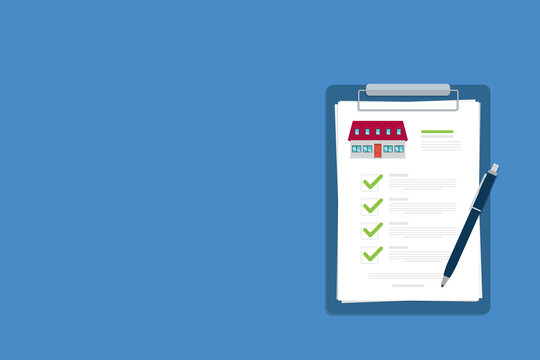 House Contract Closing Checklist with Property Documents and Buyer Approval