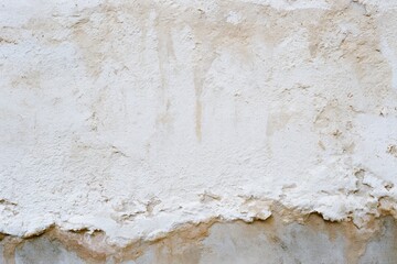 Fototapeta premium The Weathered Plaster Wall with Peeling Paint and Earthy Stains