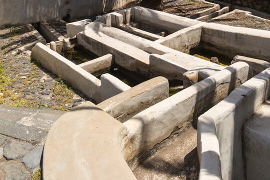 Historic washing basins Lavaderos de Chacaica, Guimar, Tenerife, Spain