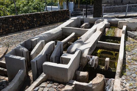 Historic washing basins Lavaderos de Chacaica, Guimar, Tenerife, Spain