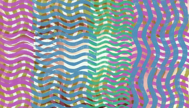 Colorful wavy abstract lines
