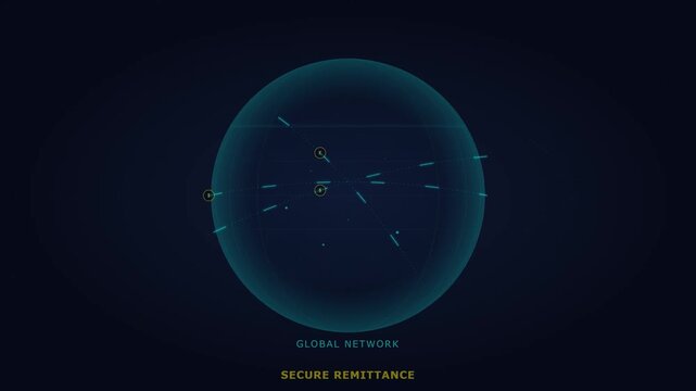 Cyber attack visualization with a glowing globe and network map