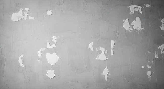 Abstract plaster texture on a gray wall showing renovation work and decorative construction details