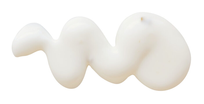 Tartar sauce smear isolated