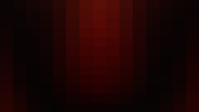 Modern abstract pixelated dark red background featuring a geometric grid of square blocks with subtle central lighting and deep shadowy vignette edges for digital tech media displays.