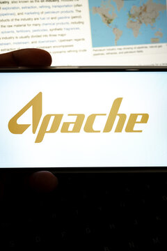 Apache corporation logo displaying global energy business
