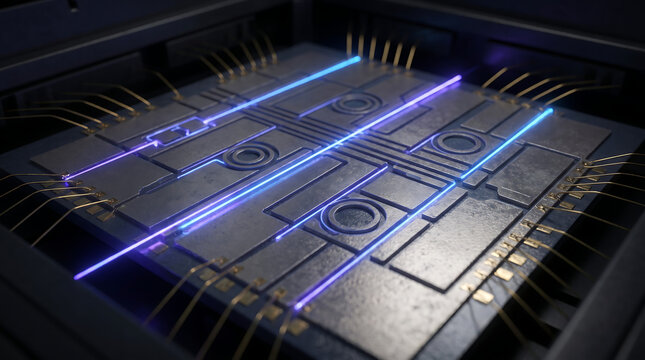 AI Generated Advanced Photonic Processor Chip with Optical Interconnects for High Speed Computing and Next Generation Semiconductor Technology