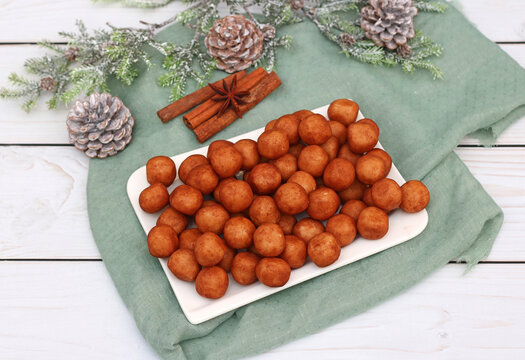 	Marzipan potatoes: A traditional German sweet for Christmas and the Advent season.