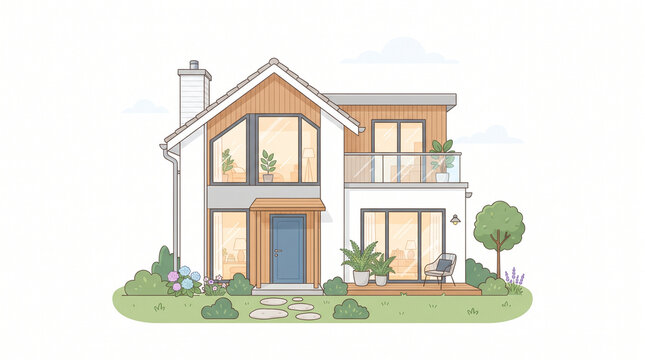 house in the garden