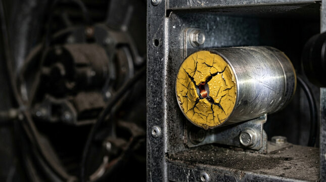 Cracked proximity sensor with exposed coil