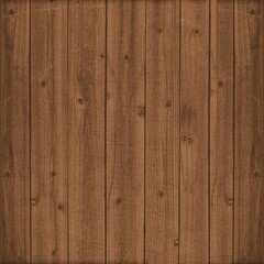 Fototapeta premium Dark brown rustic wooden plank texture with natural grain, knots and aged details. Warm timber background for vintage design, interiors, posters, menus and branding.