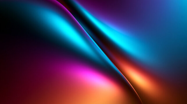 Abstract Neon Wave Background with Vibrant Colorful Gradients