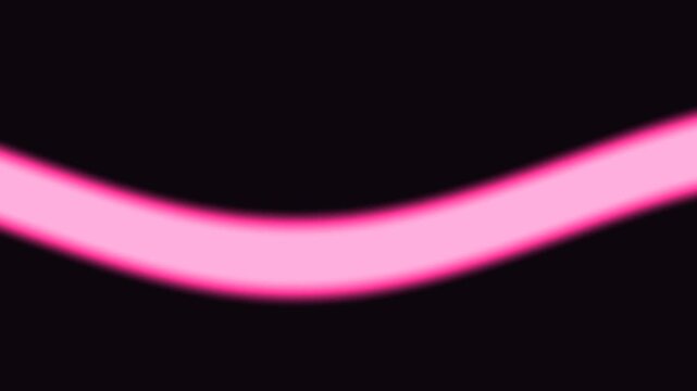 Thick sine wave ribbon scrolling smoothly, pink