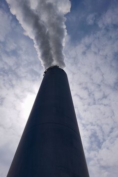 smoke from a chimney