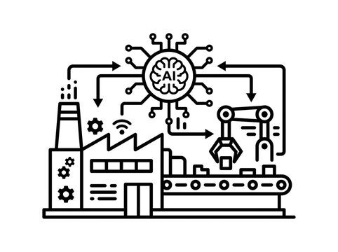 Ai controlling smart factory automation system