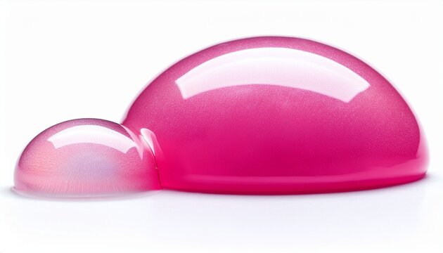 pink bubblegum bubble isolated on a white background or white background
