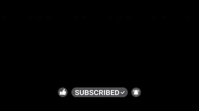 YouTube Like Subscribe Bell Animation with Transparent Background