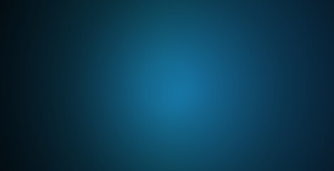 Obraz premium Dark blue radial gradient background, with subtle grain, texture, transitioning from, deep navy edges, to a lighter, cyan center