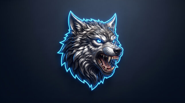 wolf head portrait