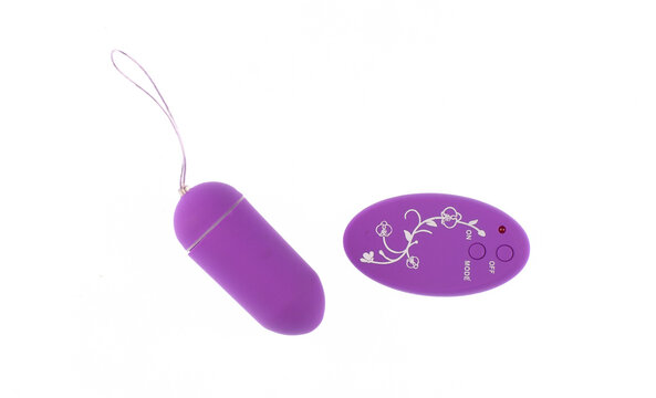 Female vibrator isolated on white background