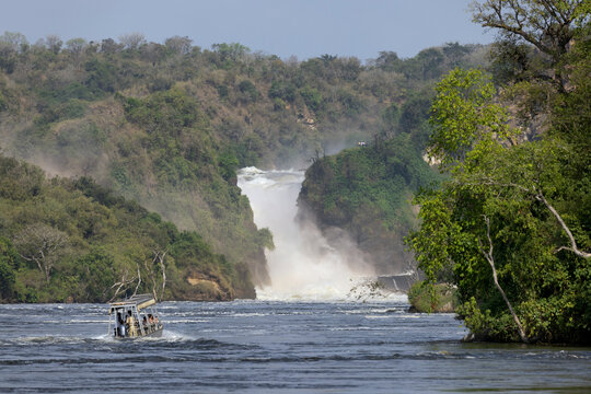 A beautiful landscape of the Murchison Falls National Park, Uganda