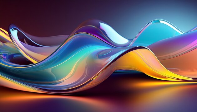 clean abstract technology background with soft glassmorphism shapes