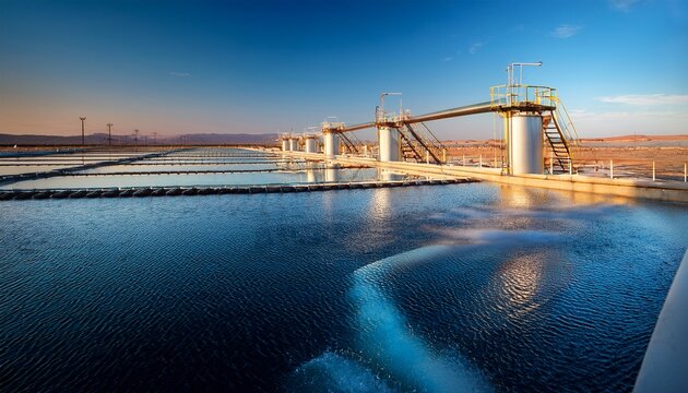 the energy of water harnessed in a modern desalination plant