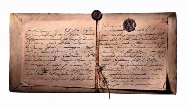 old letter with handwritten text