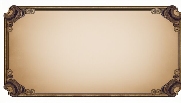 backgrounold photo card with corners isolated on white background retro style photo frame