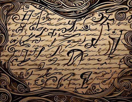 handwritten letter handwriting calligraphy texture background
