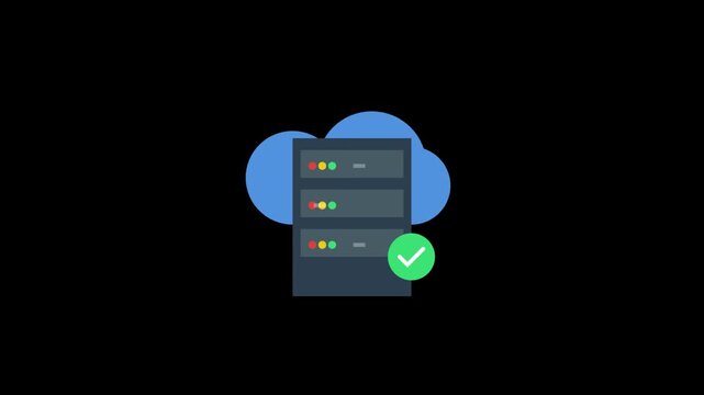 Abstract Cloud Server Pulse Seamless Loop