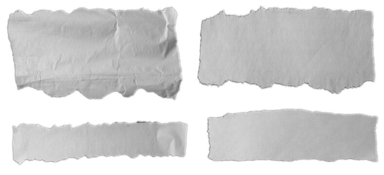 Torn pieces of paper