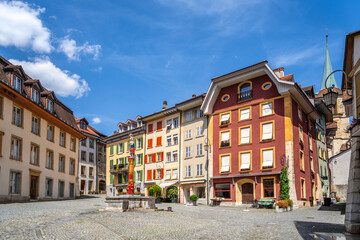Fototapeta premium Altstadt, Biel, Schweiz 