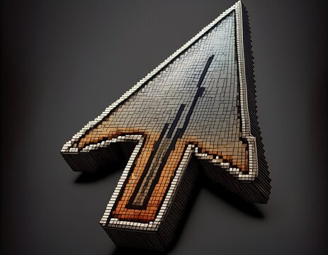 pixelated cursor arrow