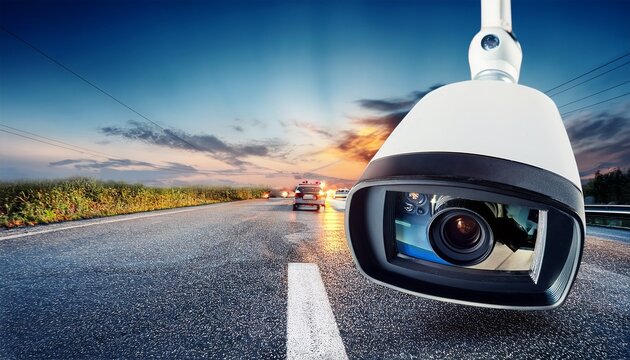 cctv car camera for safety on the road accident