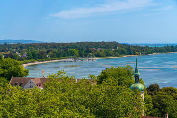 Blick vom Konstanzer Münsterturm über den Bodensee © E. Schittenhelm