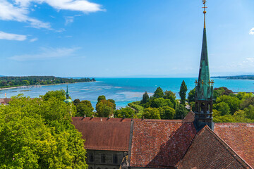 Blick vom Konstanzer Münsterturm über den Bodensee © E. Schittenhelm