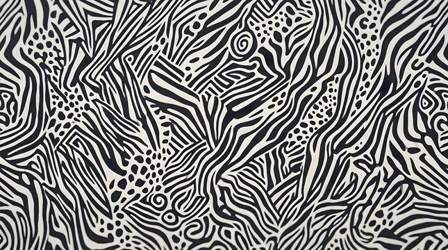 black and white abstract animal print pattern organic shapes background