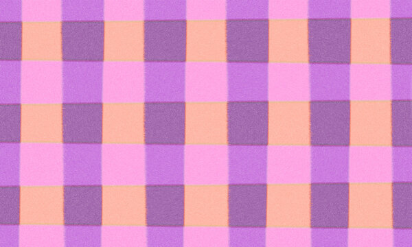 Pink and purple gingham pattern seamless texture for backgrounds and textile designs