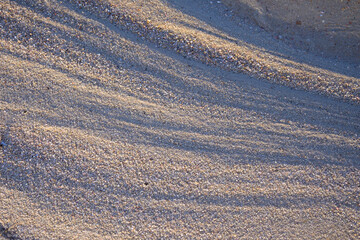Fototapeta premium Natural sand patterns on beach surface