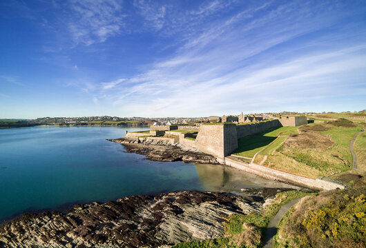 Charles Fort Military Fortress on an exposed coastal bluff, Kinsale, County Cork, Ireland