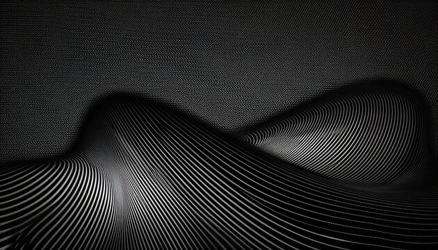 carbon fiber black background with abstract pattern small white dots creating illusion curved lines waves motion carbon fiber concept