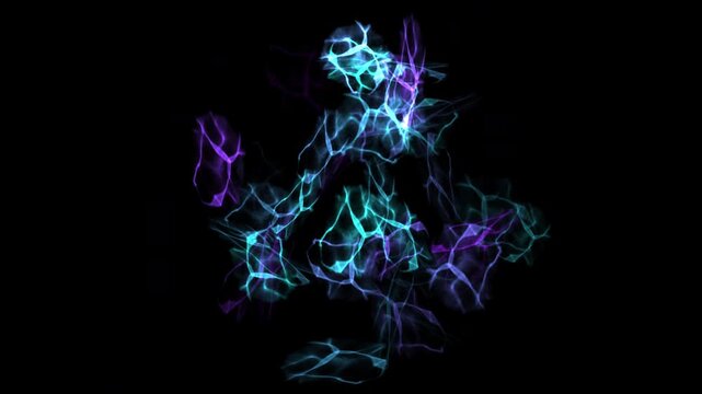 Quantum Paradox: Atomic Nucleus Decaying into Microwaves and Particles.
Conceptual  animation illustrating quantum mechanics paradox and wave-particle duality