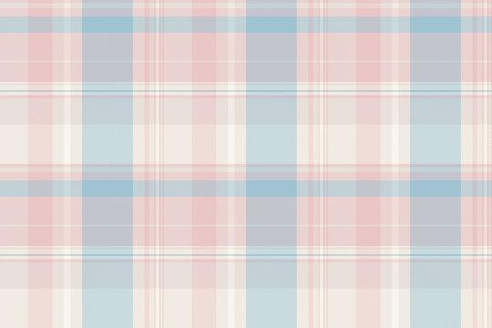 Traditional tartan plaid pattern with a textured woven appearance and light and white tones. The seamless fabric design creates a calm decorative background with a traditional textile feel.