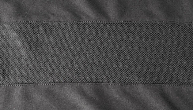 Sport cloth fabric texture background, black soccer shirt pattern