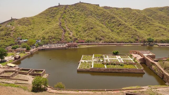 city view from amer fort in jaipur