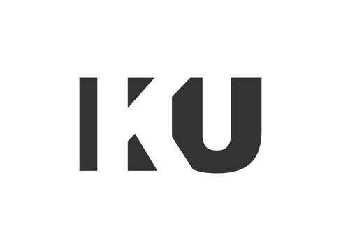 IKU logo design. Initial letter I K U bold font style for tech startups, consulting, corporate branding. Creative company name, headlines typography identity, trendy logotype.