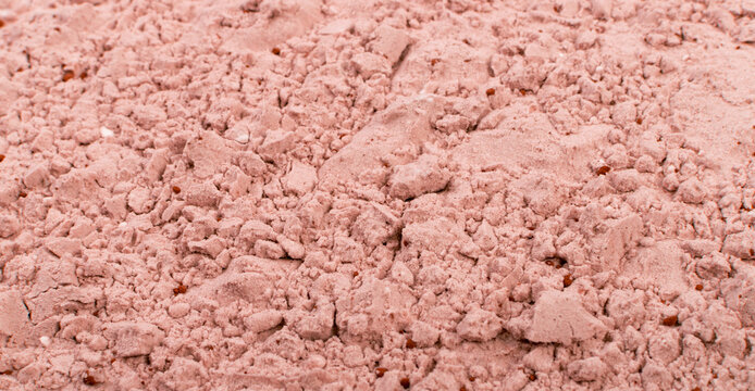 Whey cocoa protein powder texture for brown fitness shake